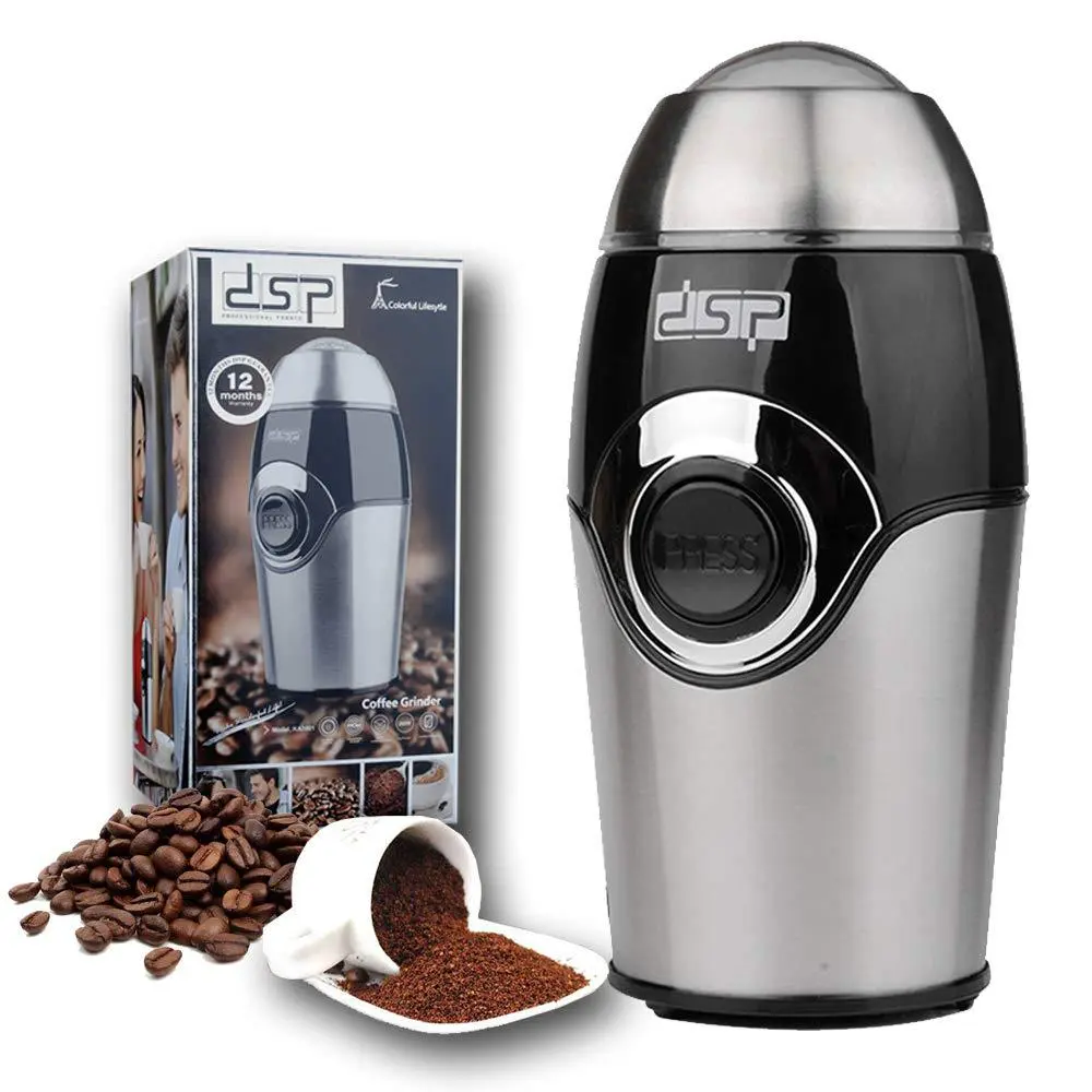 Custom Coffee Grinder Stainless Steel Knife Head Electric Bean Mill Automatic Grinder Home Small Manufacturers, Supplier