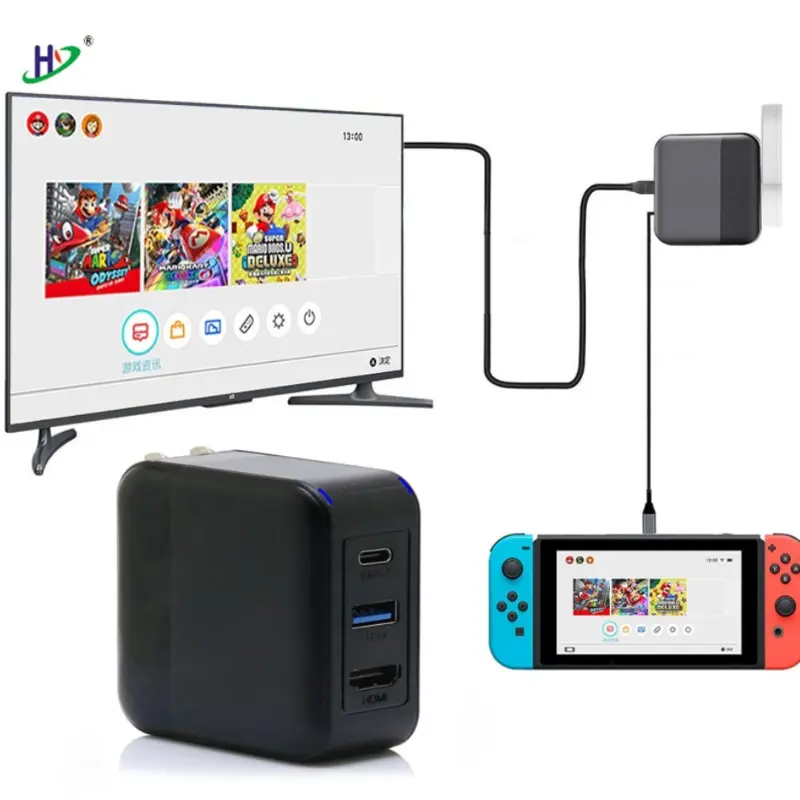 Custom Portable Nintendo Switch Type-C Docking Station for TV Manufacturer, Factories
