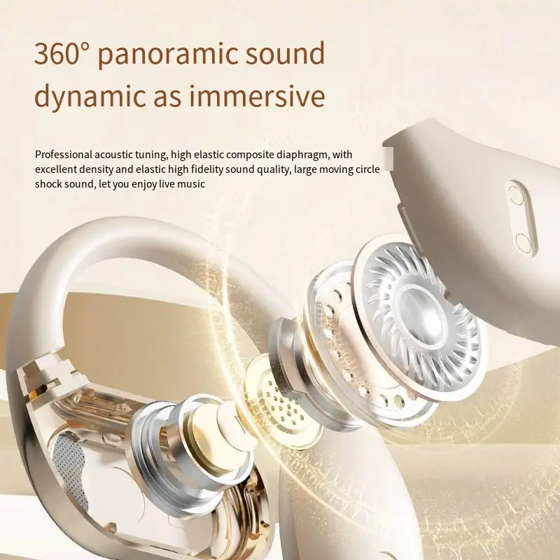 Wholesale M76 Open Wireless AI Translation Bluetooth Headset Gas Bone Conduction Hanging Ear Type Running Sports Special Headset 5.4 Factories, Exporters