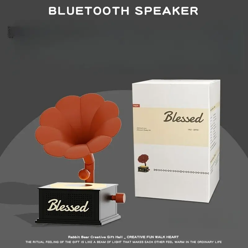 Best Vintage Bluetooth Phonograph Speaker with Harman Sound & Ambient Light Suppliers, Factories
