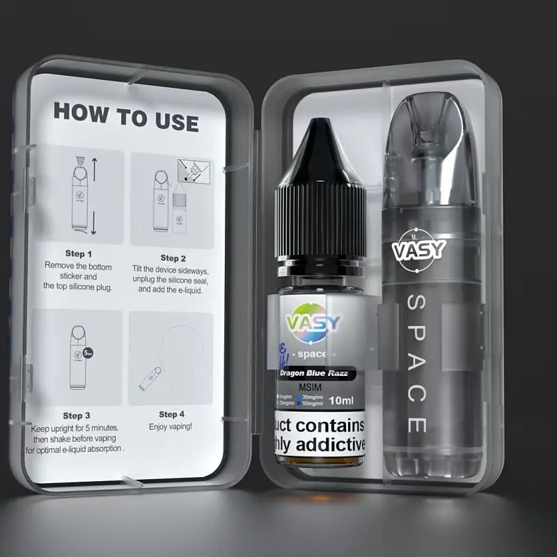 Best Vasy Space Refillable Vape Kit | A Pure Nicotine-Free Experience + A Fast-Filling Workplace Relief for the Streets of NYC Manufacturer, Suppliers