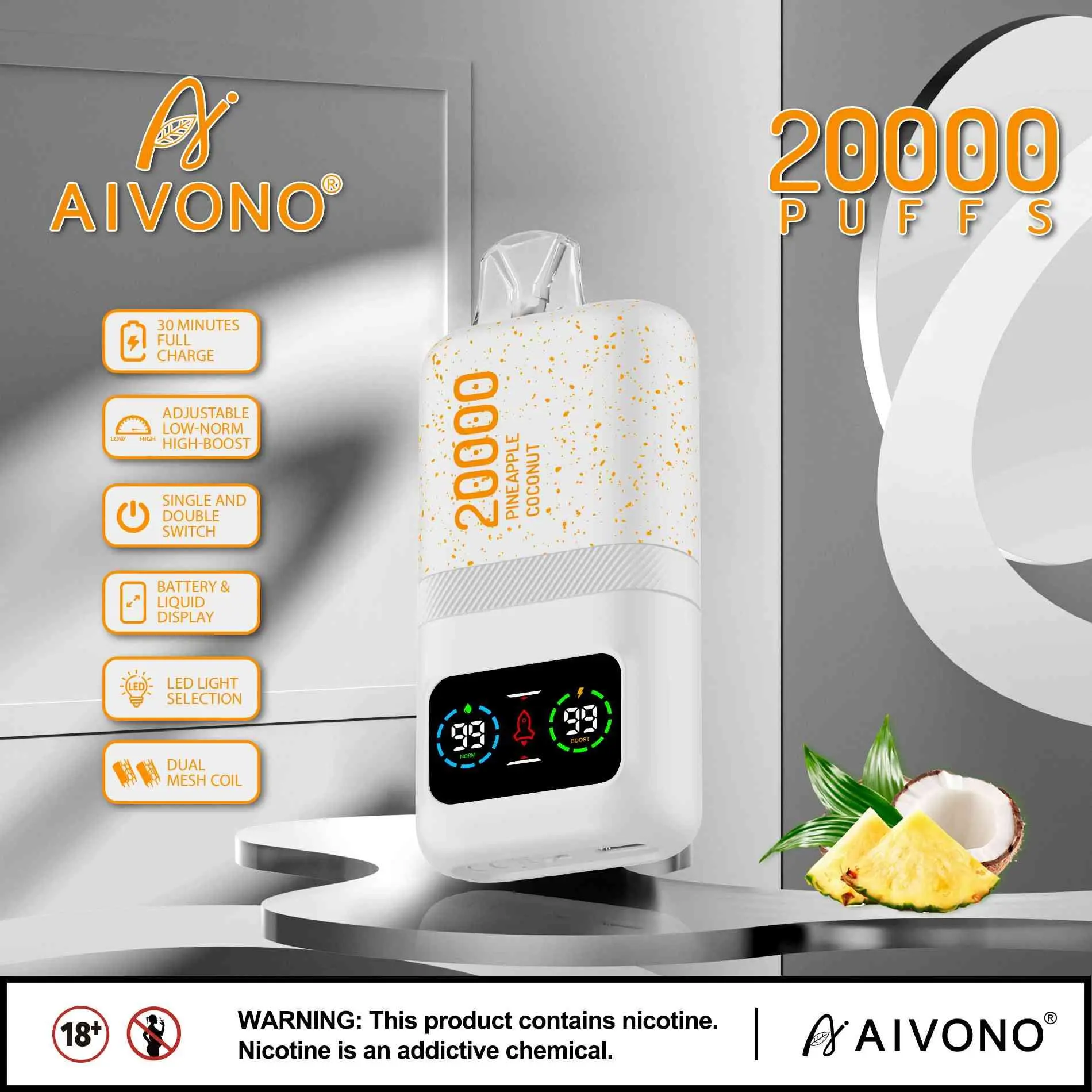 Custom AivonoAIM MAGIC 20000 | Removable Battery Design + Uninterrupted Power for Outdoor Adventures, Hotel Smoke Detection Friendly Fogging Signature Exporters, Product