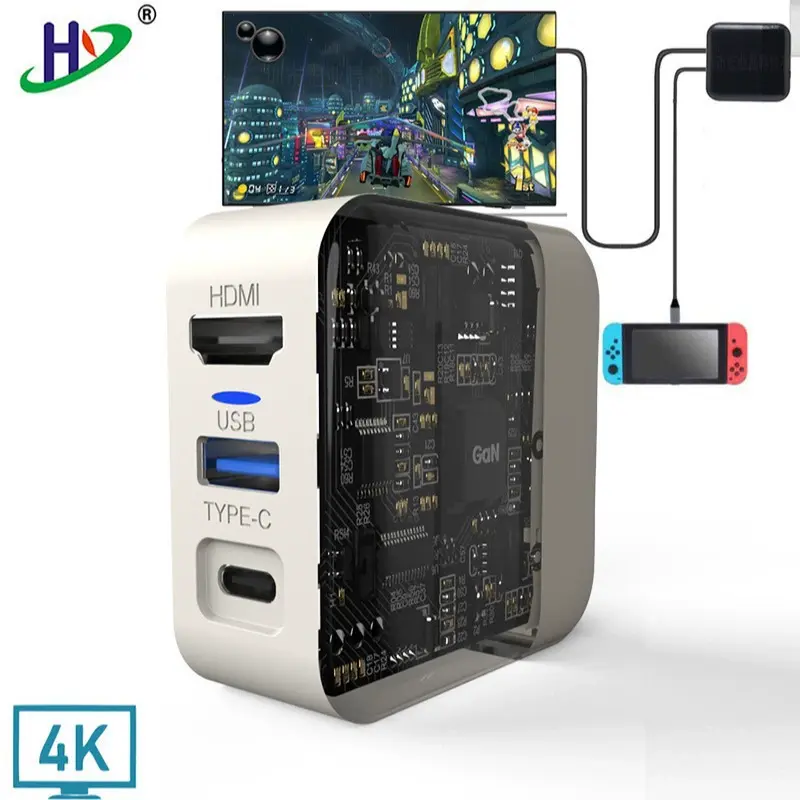 Custom Portable Nintendo Switch Type-C Docking Station for TV Manufacturer, Factories