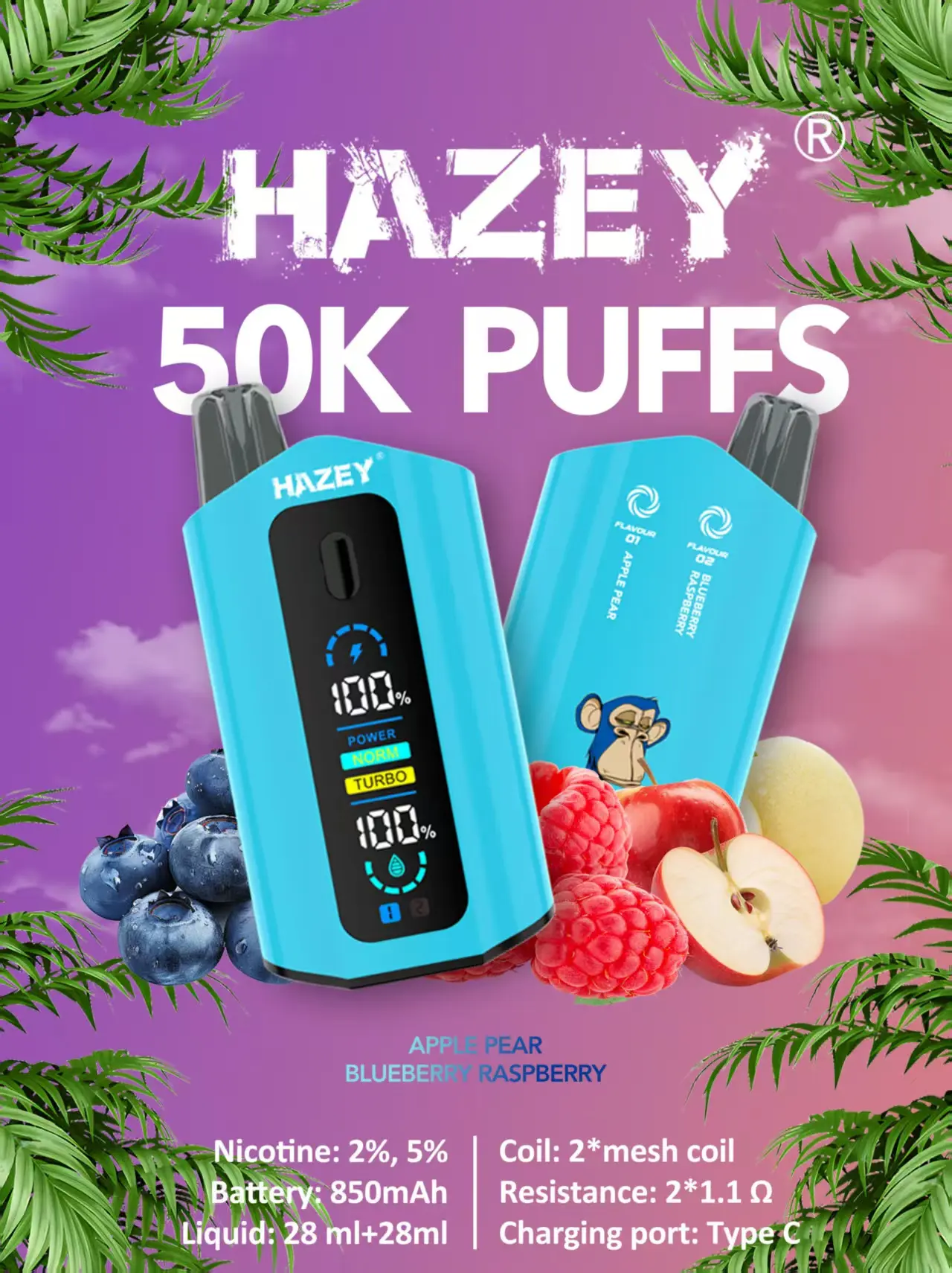 Famous HAZEY 50K PUFFS MARATHON RANGE E-CIGARETTE - 50,000 PUFFS LONG LASTING VAPORS OUTDOOR ADVENTURE WEATHER-RESISTANT ATOMIZER Supplier, Exporters