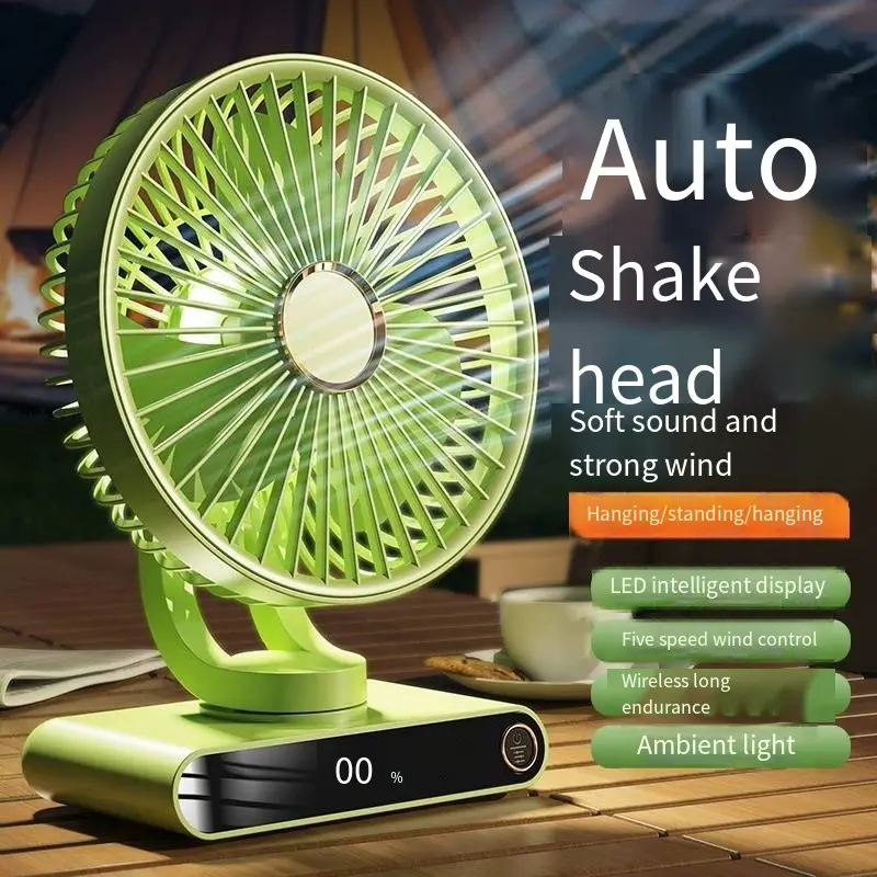 Best Multifunctional Shaking Head Small Fan with Night Light Suppliers, Factories