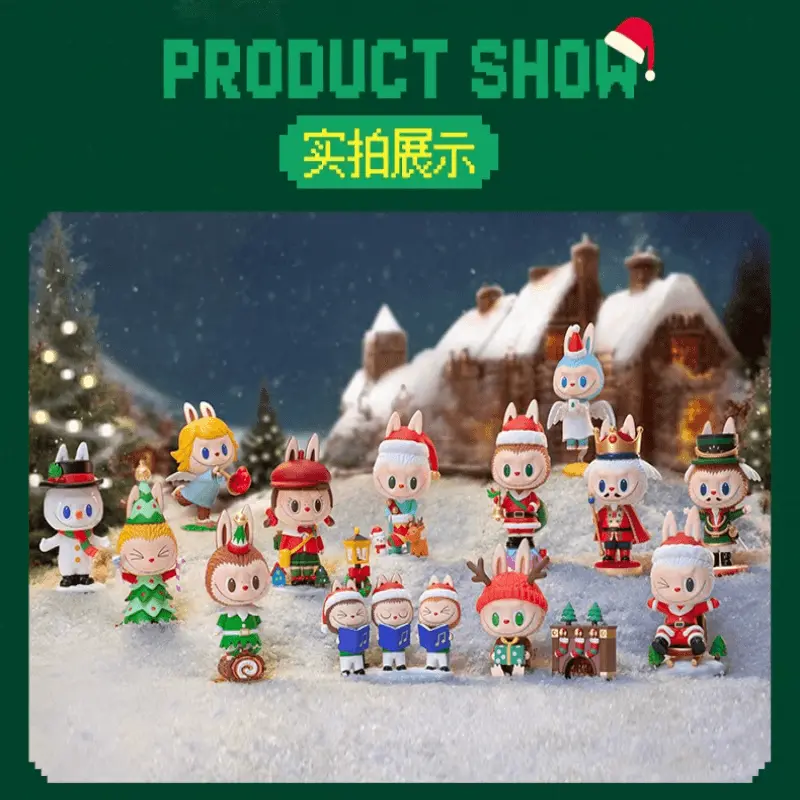 Wholesale POPMART Bubble Mart THE MONSTERS LABUBU Together Christmas Handmade Blind Box Ornament Gift Product, Service