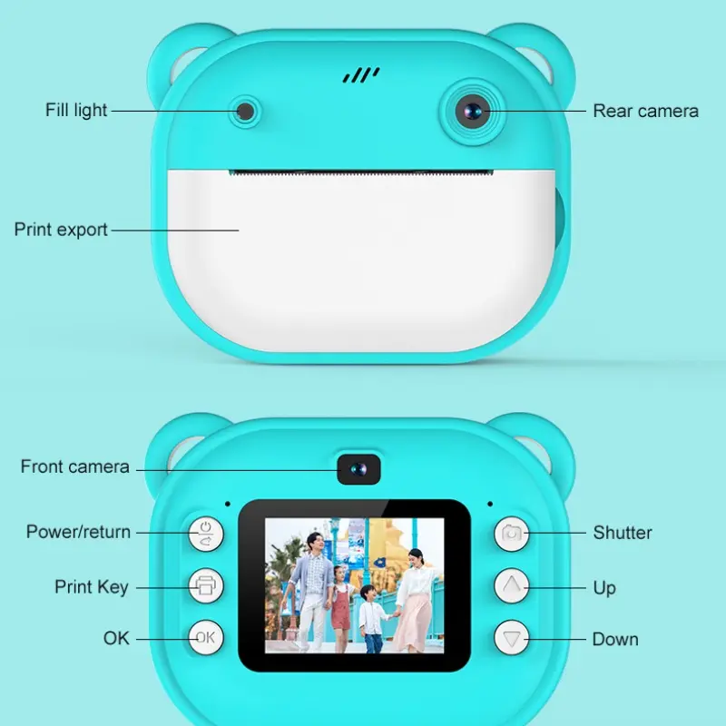 Best New 2.1 Dual-Lens Polaroid Camera - HD Print & Video Toy Manufacturer, Manufacturers