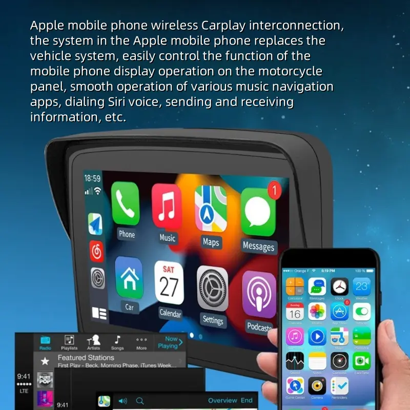 Famous PND 5 Portable MP5 Player for Car & Motorcycle, Wireless Carplay Supplier, Factories