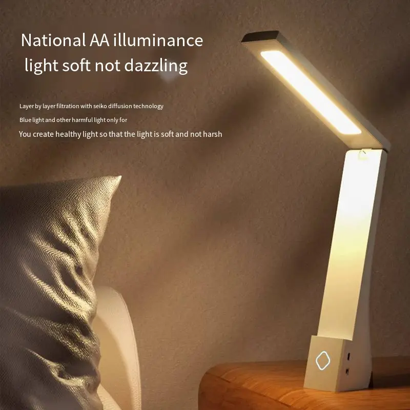 Wholesale Portable Dual-Use Rechargeable LED Eye-Care Desk Lamp Factories, Exporter