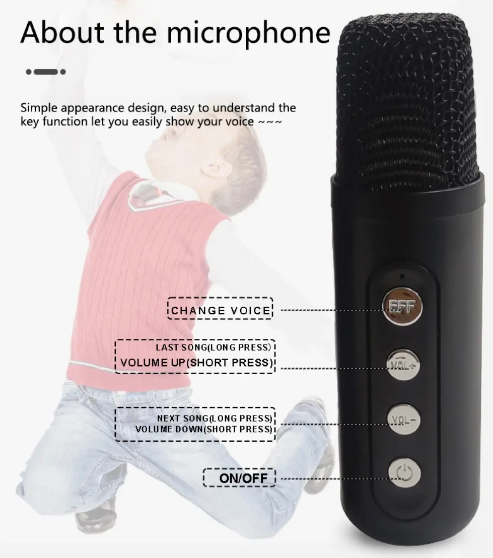 Wholesale New Karaoke Audio Wireless Karaoke All-in-One Karaoke Microphone Microphone Home Audio Factory, Factories