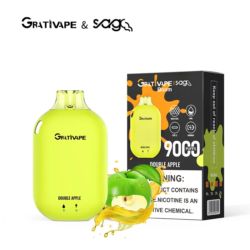 Wholesale Beginner Recommended GrativapeBoom9000 Portable Disposable Electronic Cigarette