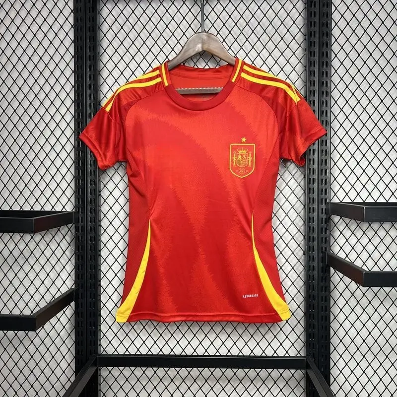 Custom 2024 Spain home woman jersey Manufacturer, Service