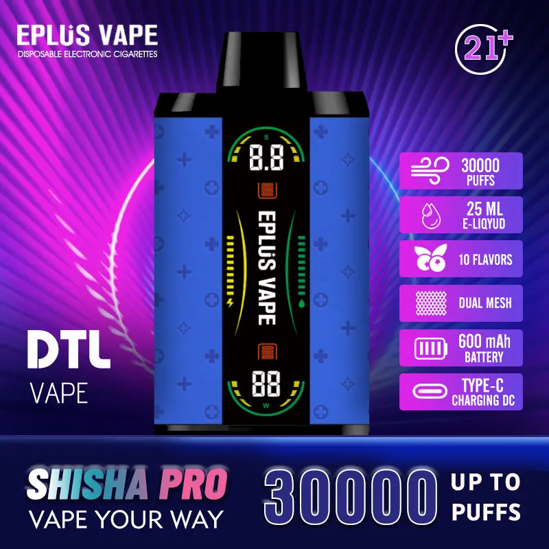Wholesale SHISHA PRO30000 Puffs - Premium Vape at Airport with Dual Mesh Coil & 0.5% Nicotine | Fast Type-C Charging, Airflow Control, Vape for Beginners Exporter, Service