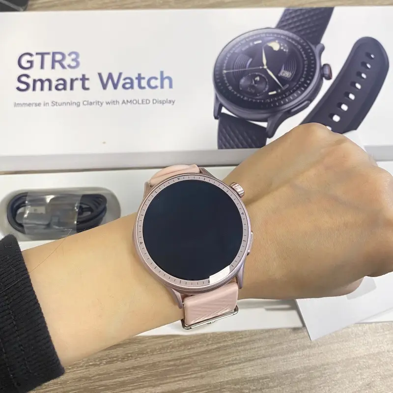Best Round Screen Smartwatch GTR3 Sports Watch 3ATM Waterproof Heart Rate Monitoring Bracelet Flagship High Product, Products