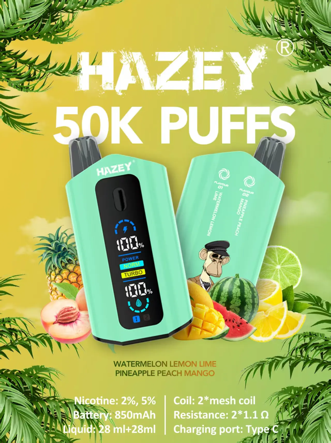 Famous HAZEY 50K PUFFS MARATHON RANGE E-CIGARETTE - 50,000 PUFFS LONG LASTING VAPORS OUTDOOR ADVENTURE WEATHER-RESISTANT ATOMIZER Supplier, Exporters