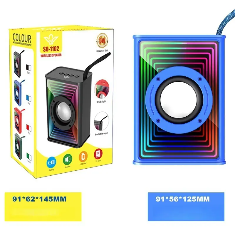 Famous Mini Bluetooth Speaker - Colorful Ambient Light & Great Sound Manufacturers, Service