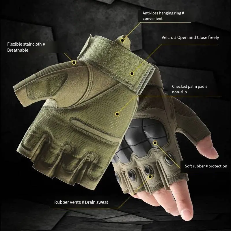 Custom Tactical Half Finger Gloves for Men & Women - Z902 Outdoor Gear Manufacturer, Factories