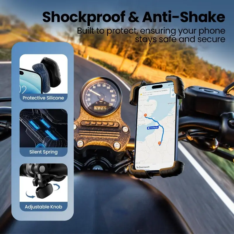 Famous Universal Bike & Motorcycle Cell Phone Holder for Handlebar Factories, Products
