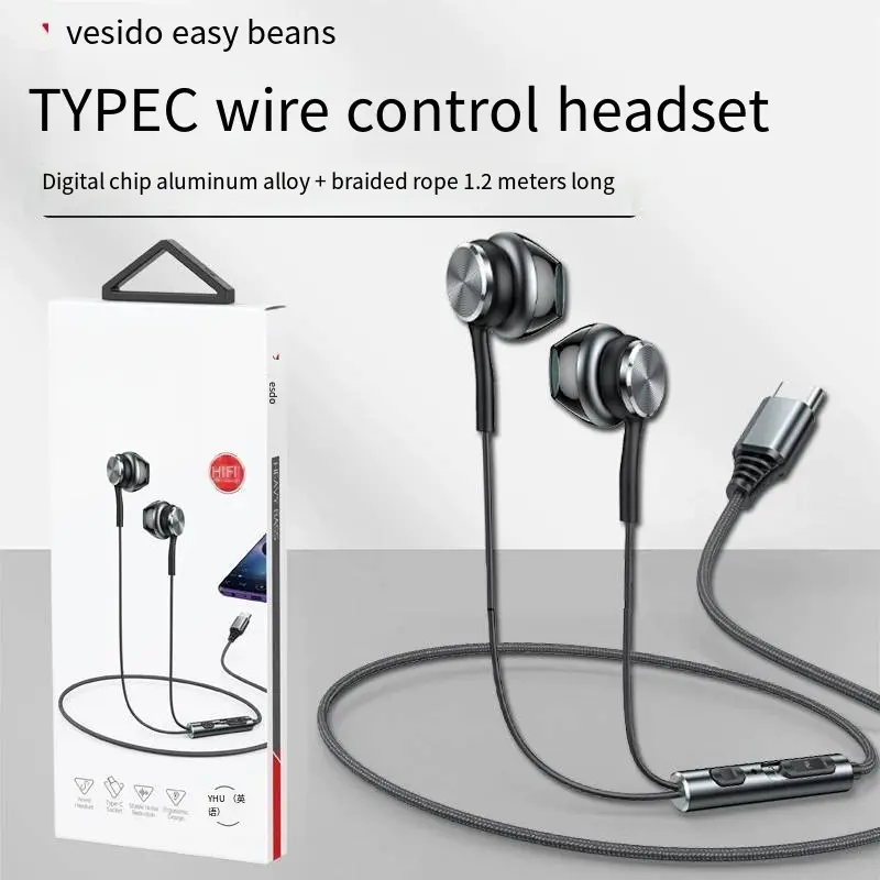 Famous Type-C In-Line Wired Headset for Huawei, Xiaomi, MacBook Product, Service