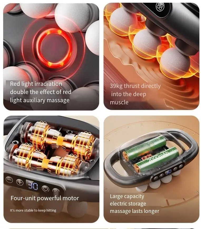 Wholesale VTT Liquid Crystal Multi-Head Deep Tissue Massager Manufacturer, Service