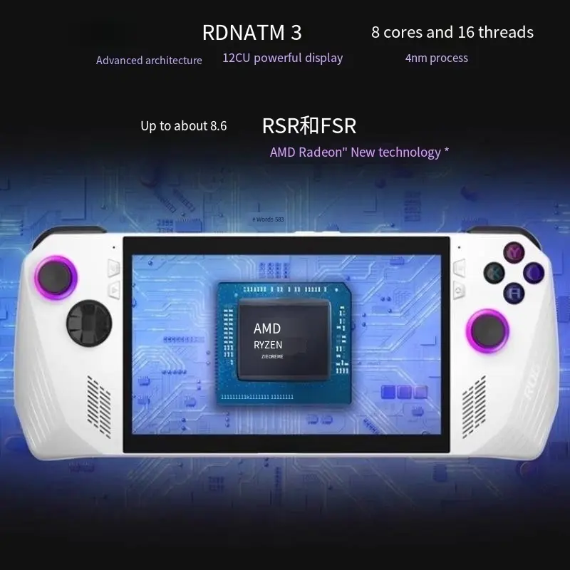 Best ROG Palm X ALLY Konsol Gaming Saku Generasi ke-2 Konsol Gaming Portabel Windows 11 Komputer PC Laptop Gaming Portabel AMD Razor Z1E RDNA3 / 7-inci 120Hz Exporters, Product
