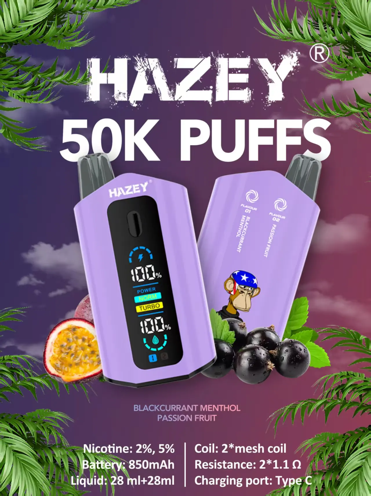 Famous HAZEY 50K PUFFS MARATHON RANGE E-CIGARETTE - 50,000 PUFFS LONG LASTING VAPORS OUTDOOR ADVENTURE WEATHER-RESISTANT ATOMIZER Supplier, Exporters