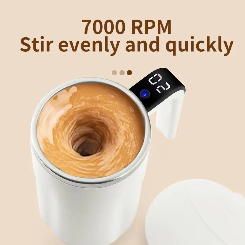 Wholesale Intelligent Temperature Measurement Magnetic Automatic Blender Cup Electric Portable Coffee Cup Milkshake Cup Fitness Protein Shaker Cup Manufacturers, Exporter