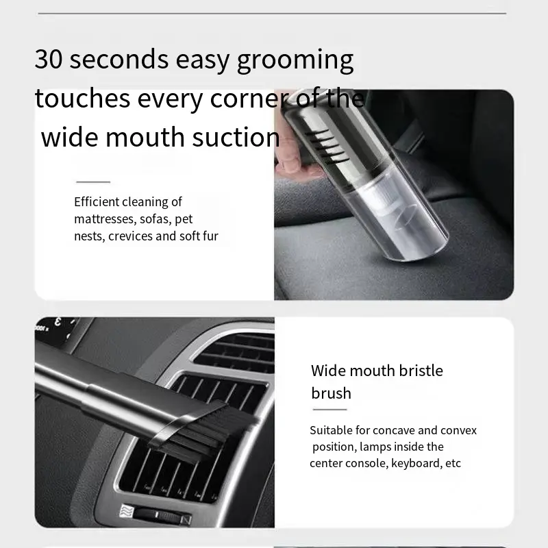 Custom High-Power Wireless Mini Handheld Vacuum for Cars - Wet & Dry Factories, Product
