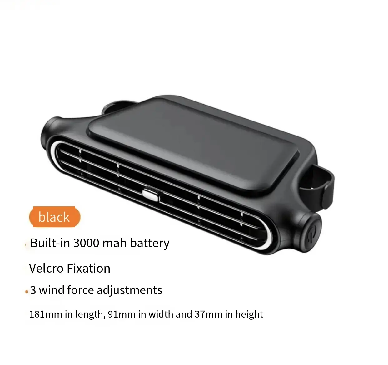 Best 2025 Creative New Seat Car Fan USB Plug-in Leafless Rear Pillow Cooling Rear Seat Fan Car Manufacturers, Exporter