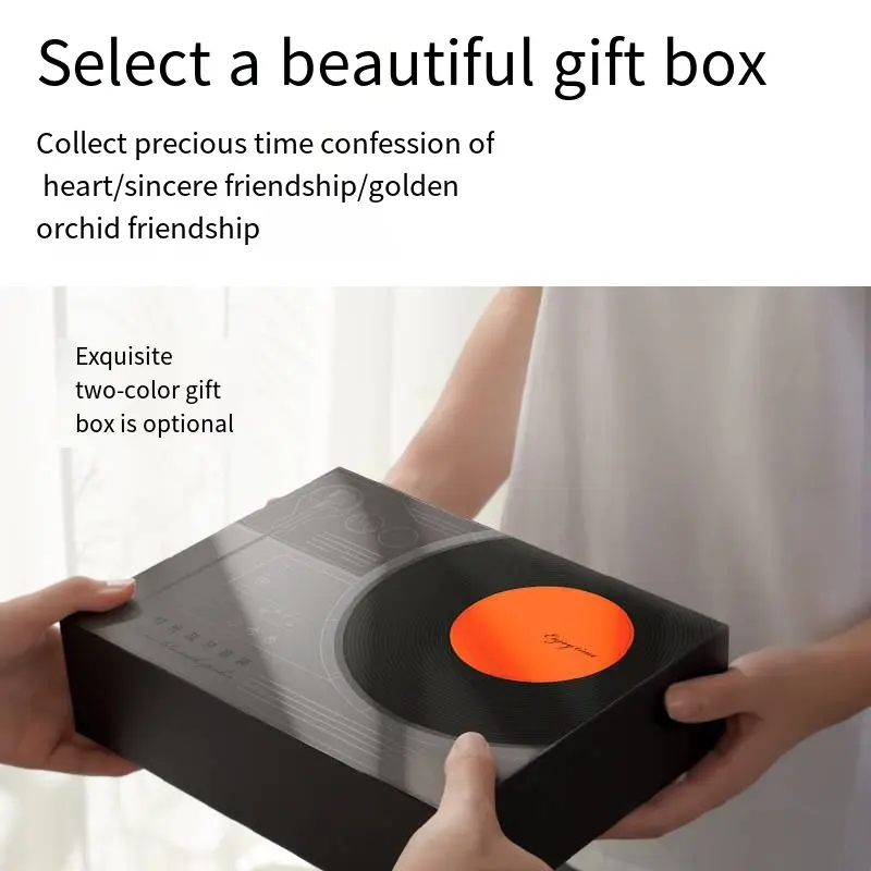 Wholesale Time Vinyl Record Player Retro Bluetooth Audio Speaker Small Wireless Clock High Quality Home Subwoofer Manufacturer, Factory