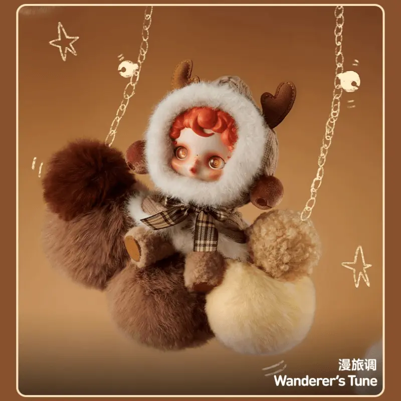 Best POPMART Bubble Mart Θ SKULLPANDA Winter Music Series Plush Doll Gift Supplier, Factories
