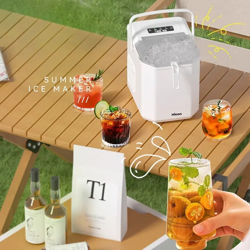 Best Ice Maker Commercial 15KG Household Small Dormitory Student Intelligent Mini Automatic Small Power Ice Machine Factory, Product