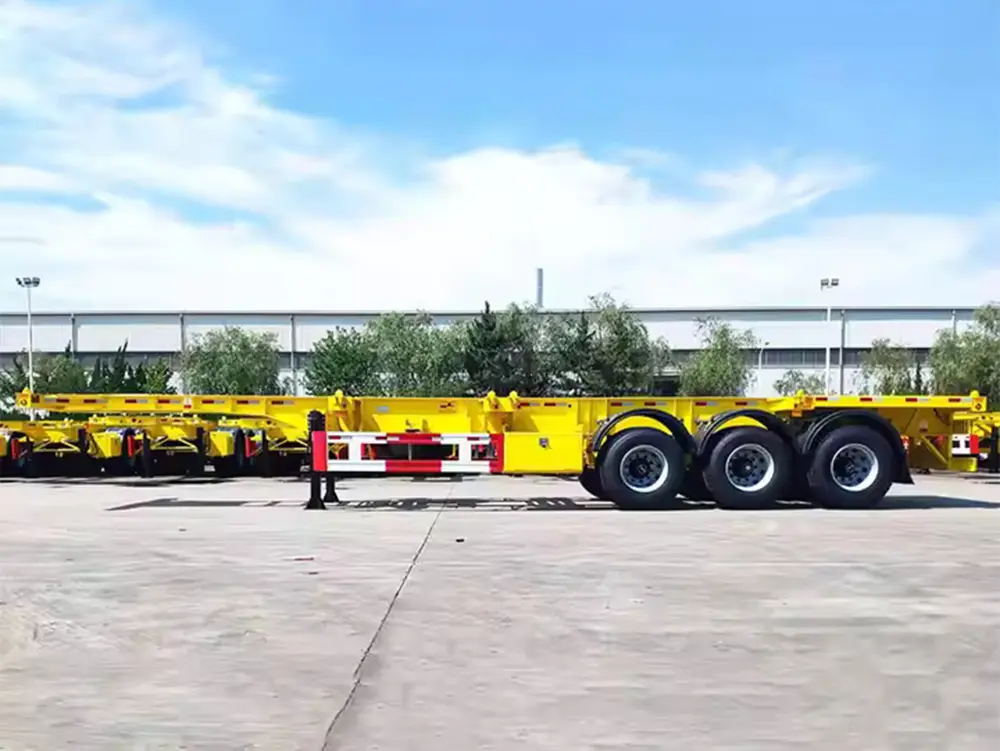 CE Certification 12.38m*2.48m*1.55m  12 Units Locks 50T Load Heavy Duty Semi Trailer Manufacturer, Exporter