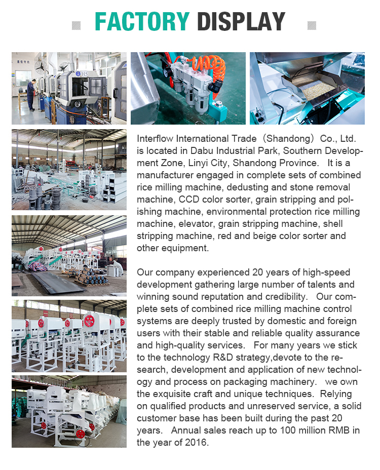20 Ton/Day CTP Combined Paddy Cleaner and De-Stoner Grain Mill Processing Machine Cheap Home Use Motor Core Component