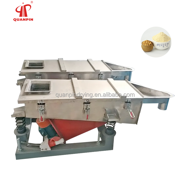 QUANPIN Factory Grain Wheat Flour Cleaning Vibrating Grading Sorting FS Sieve Machine