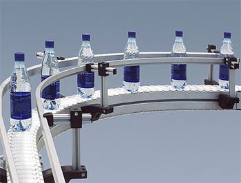 PL Plastic/PET Bottle Feeding Air Conveyor Plastic Chain Conveyor