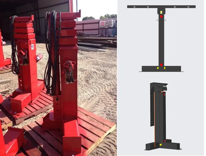 Simple Piston Type Hydraulic Tank Lifting Jacking System for The Grain Silo and Enamel Storage Tank