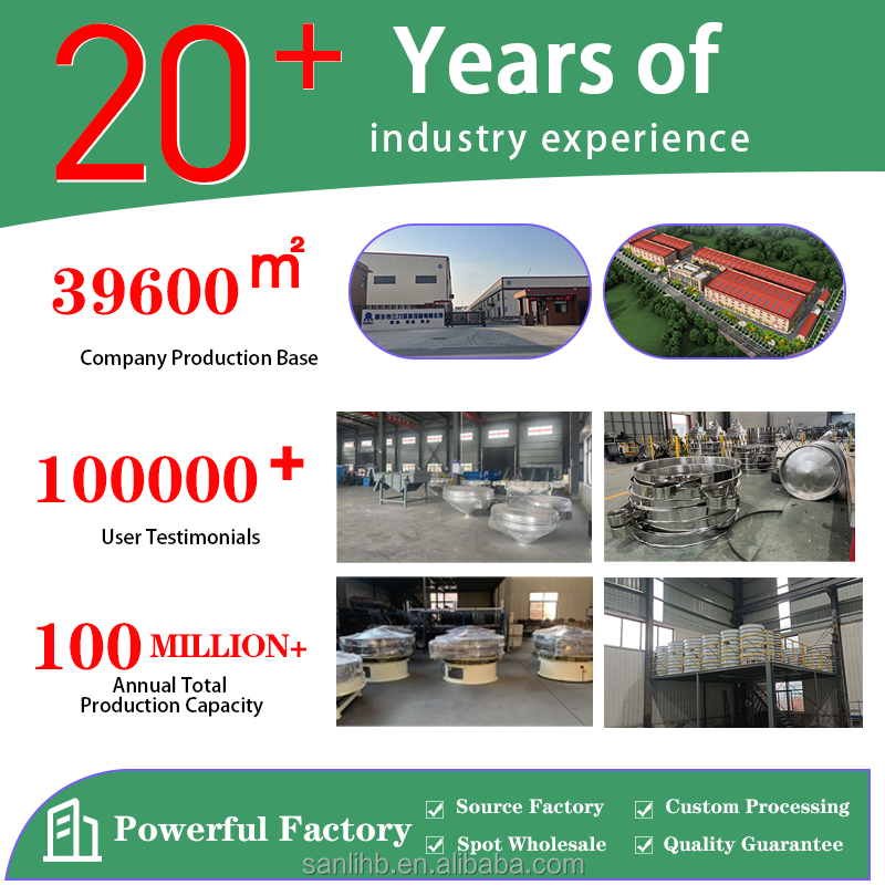 Flour &amp; Starch Direct Discharge Sifter-Automatic Inline Sieving for Production Line Sanli Brand Type 480/220V 1 Year Warranty
