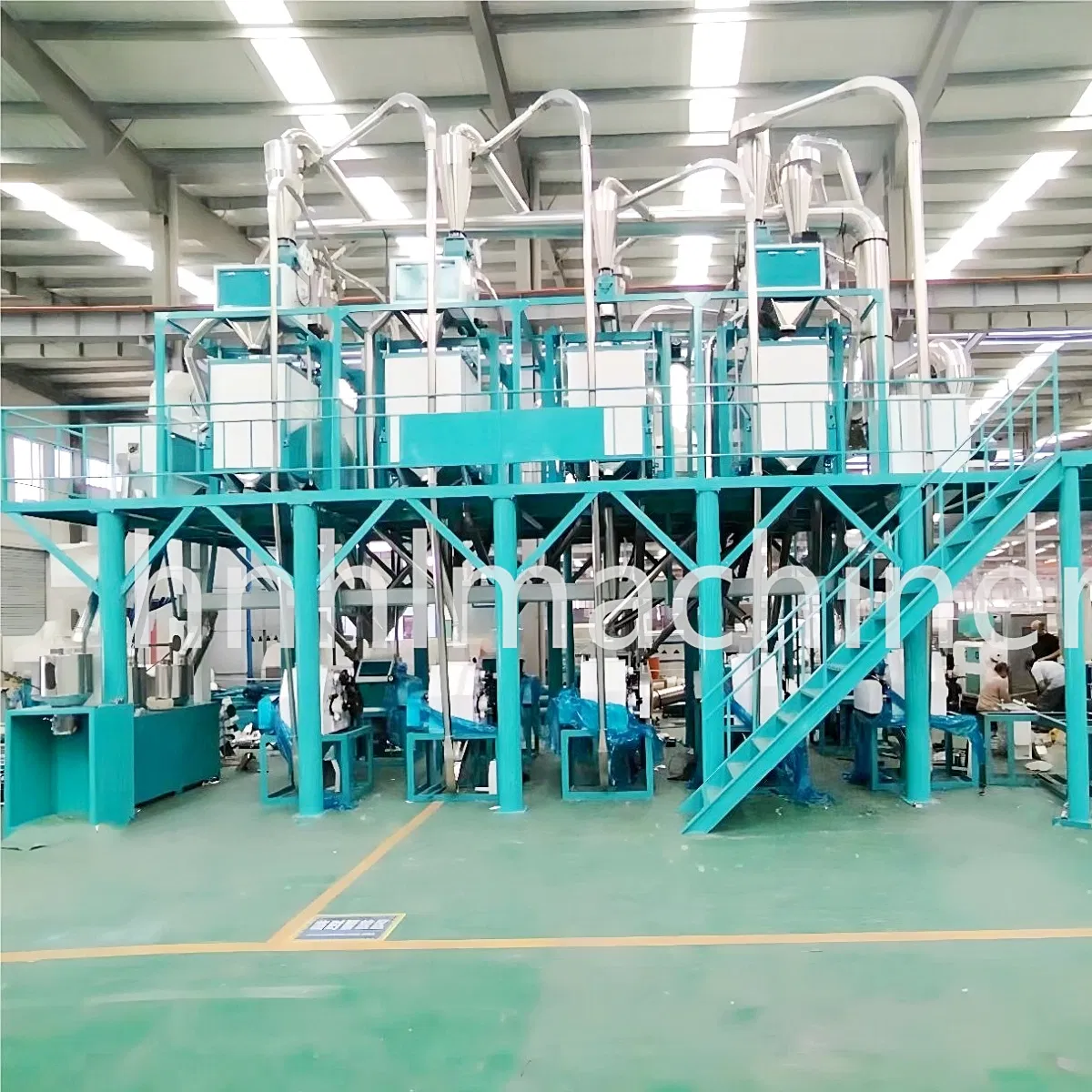 Advanced 30-50tpd Maize Wheat Corn Flour Meal Grits Mill Milling Machine Processing Equipment
