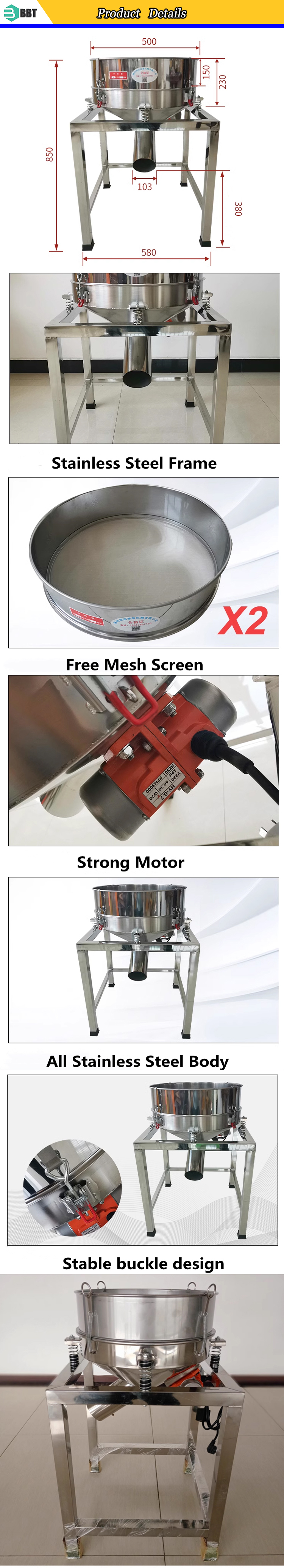 Vibrating Sieve Detail 1