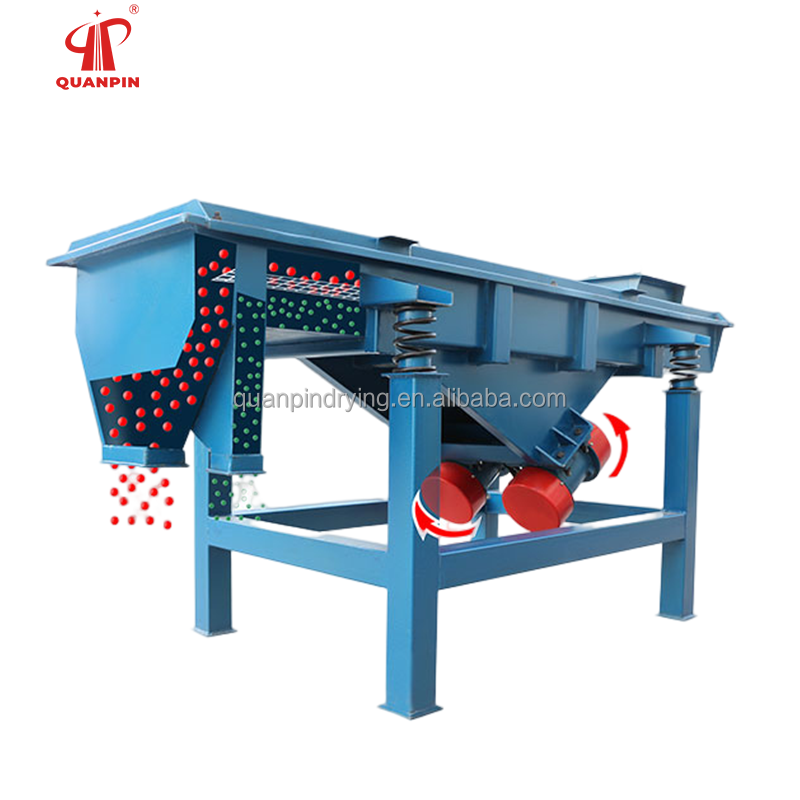 QUANPIN Factory Grain Wheat Flour Cleaning Vibrating Grading Sorting FS Sieve Machine