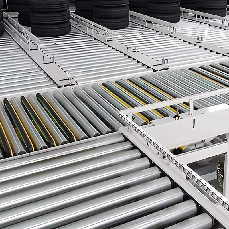 Adjustable Roller Conveyor System For Industrial Warehouse Logistics Packaging Flow Line