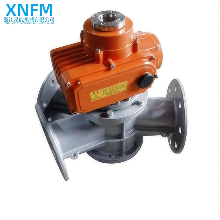 Xingeng Pneumatic Ball 3 Way Diverter Valve Model KFB Dn20-Dn200 Stainless Steel Pneumatic Conveying System Powder 1 Year