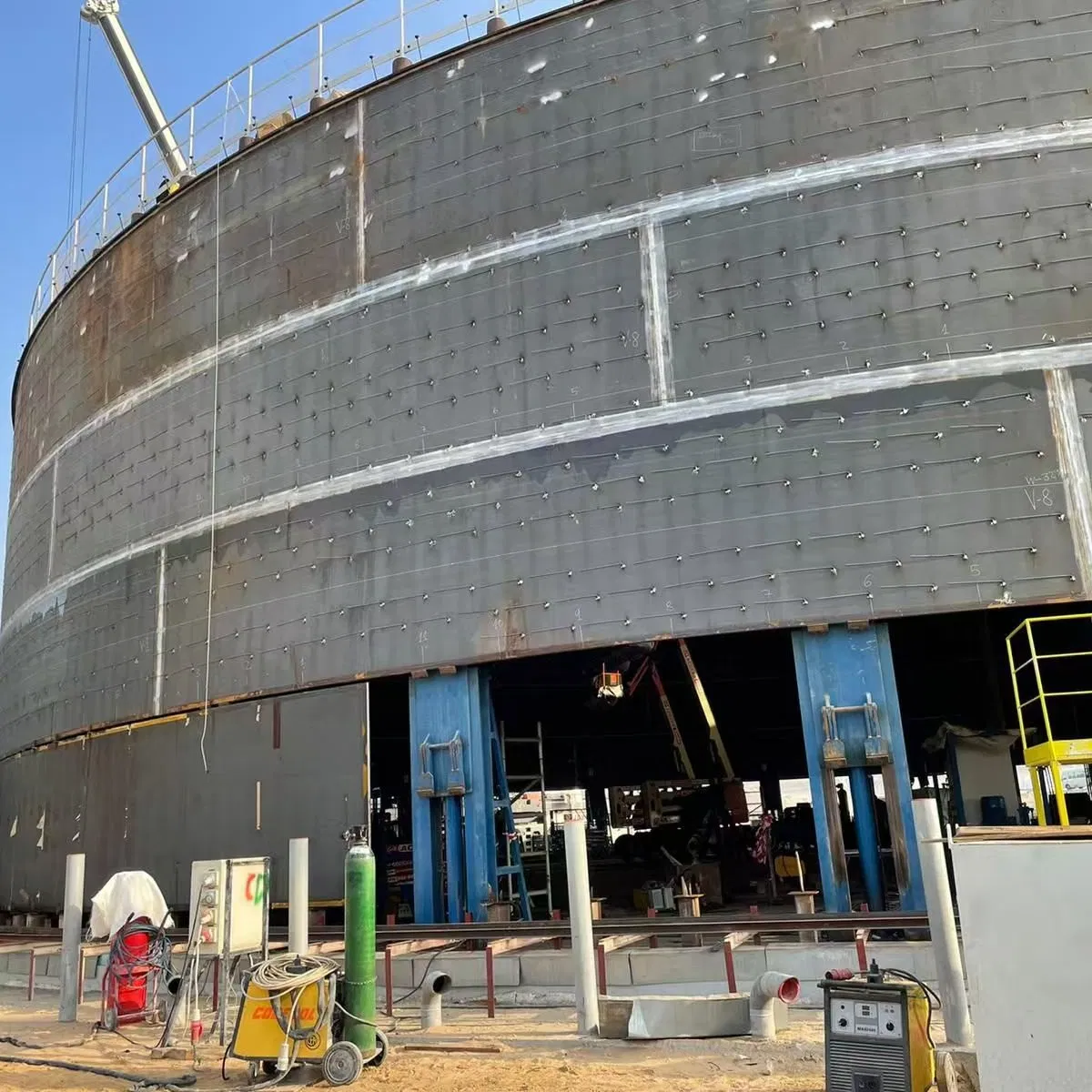PLC-Controlled Automatic Lifting Lead Screw Jacking System for Storage Tanks &amp; Grain Silos