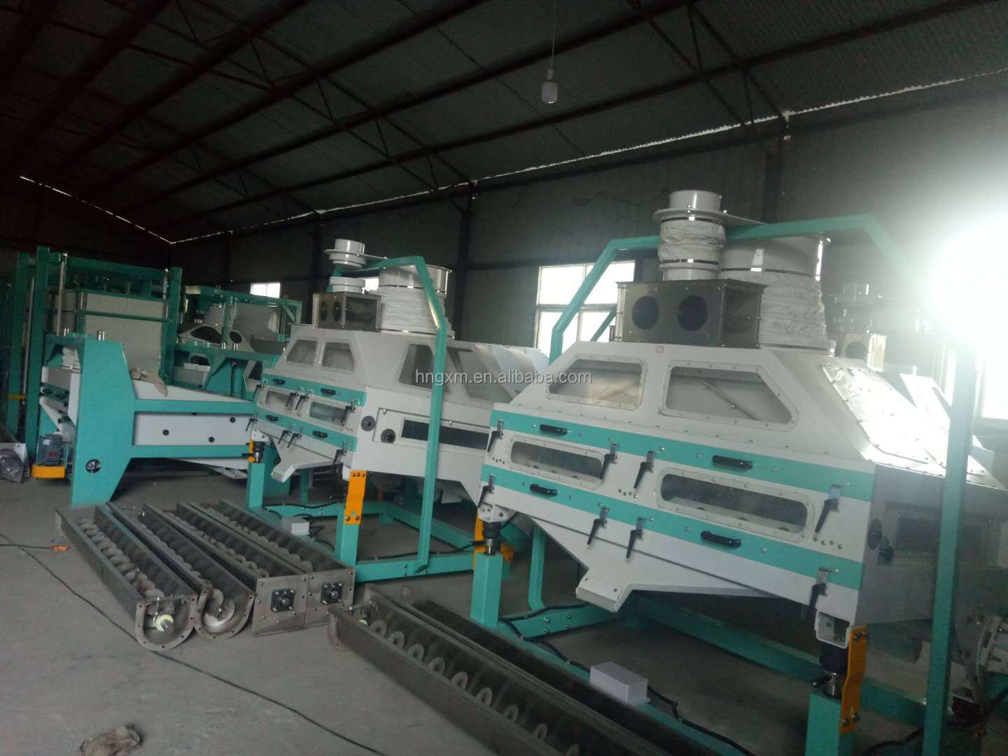 Front view of the machine