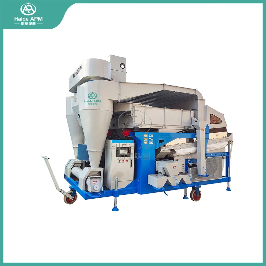 Haide Apm Grain Seed Cleaner and Grader China Suppliers 30t/H Large Capacity Wheat Cleaning Equipment with Gravity Table
