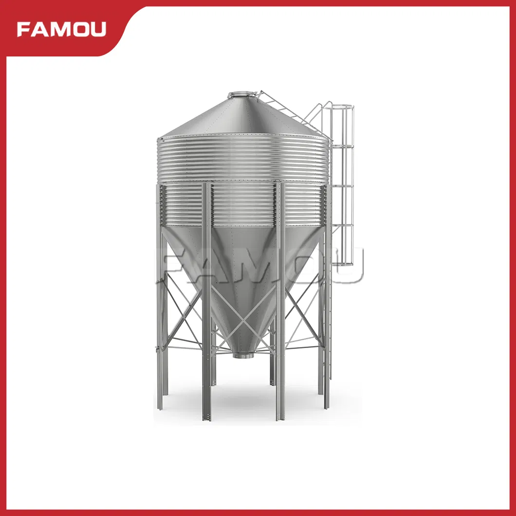 Famou Poultry Control Shed Equipment Corrosion-Resistant Grain Storage Silo Used in Specialty Feeding System