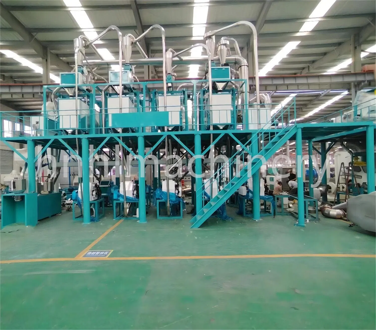 Advanced 30-50tpd Maize Wheat Corn Flour Meal Grits Mill Milling Machine Processing Equipment