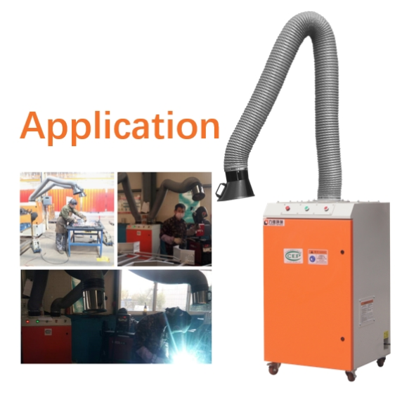 Self Cleaning Industrial Portable Dust Collector For Flour Mill 3kw Dust Collector For Granite