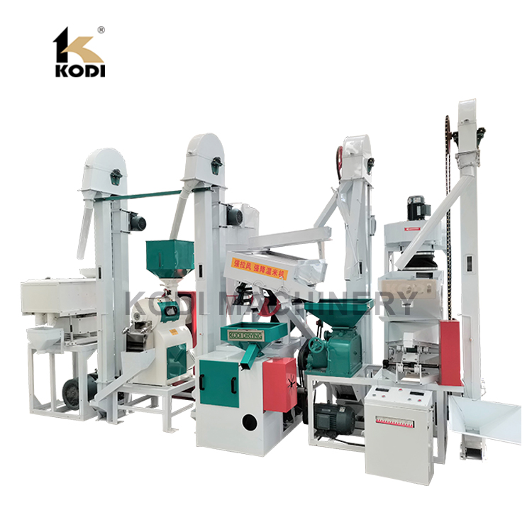 15 Tpd Complete Set Rubber Roller Rice Mill Machine